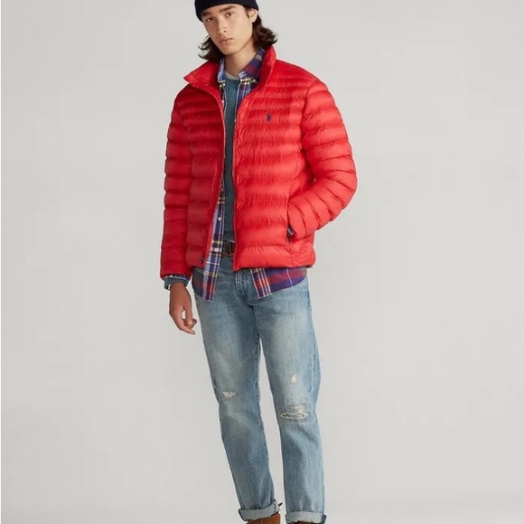 Polo Ralph Lauren Other - Polo by Ralph Lauren Lightweight Packable Down Pony Logo Zip Up Jacket